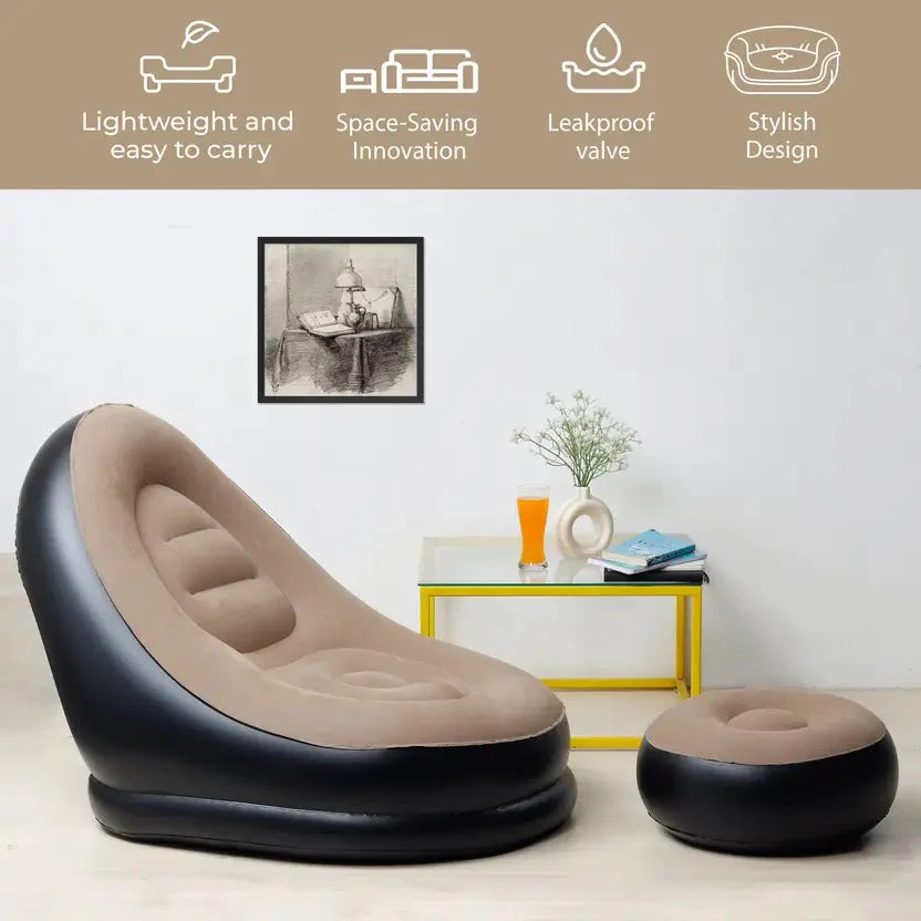 Inflatable Lounge Chair with footrest