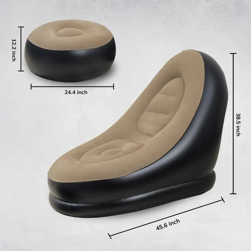 Inflatable Lounge Chair with footrest